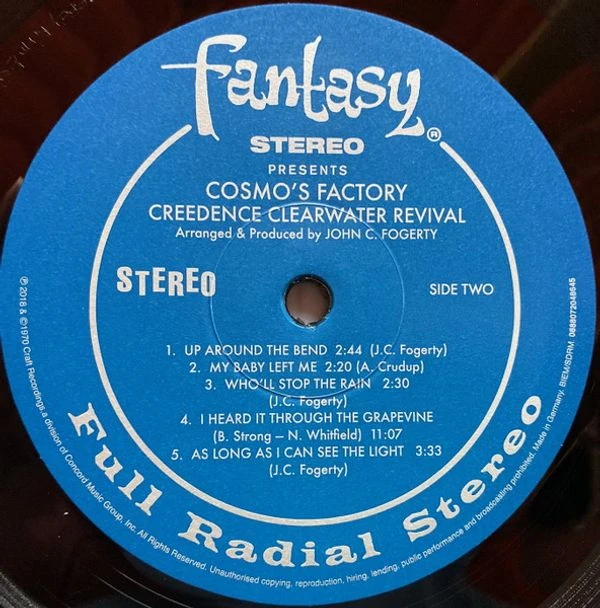 Виниловая пластинка CREEDENCE CLEARWATER REVIVAL COSMO'S FACTORY