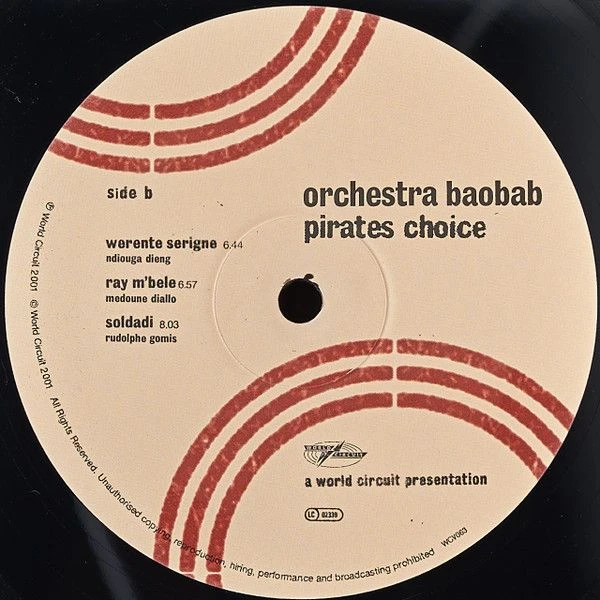 Виниловая пластинка ORCHESTRA BAOBAB PIRATES CHOICE