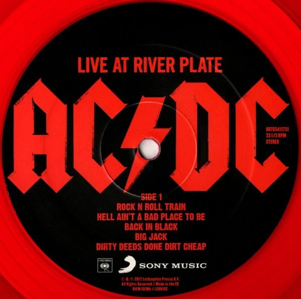 Виниловая пластинка AC/DC LIVE AT RIVER PLATE
