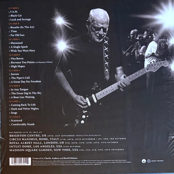 Виниловая пластинка DAVID GILMOUR THE LUCK & STRANGE CONCERTS