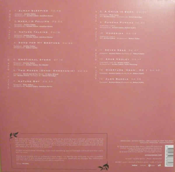 Виниловая пластинка AVISHAI COHEN TWO ROSES FEAT. GOTHENBURG SYMPHONY ORCHESTRA