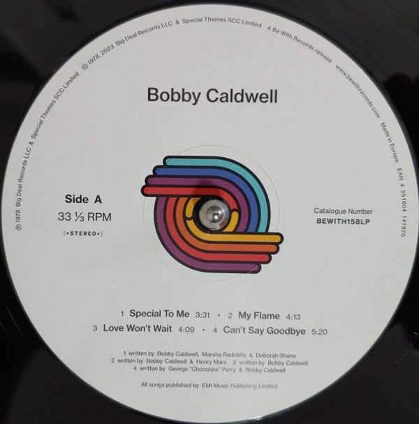 Виниловая пластинка BOBBY CALDWELL BOBBY CALDWELL