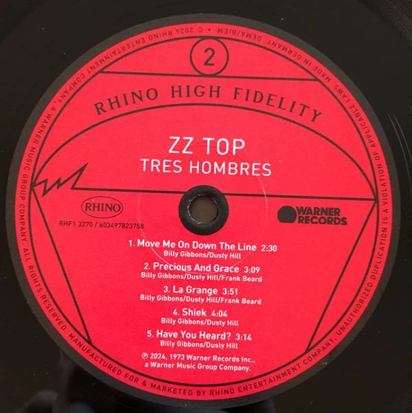 Виниловая пластинка ZZ TOP TRES HOMBRES