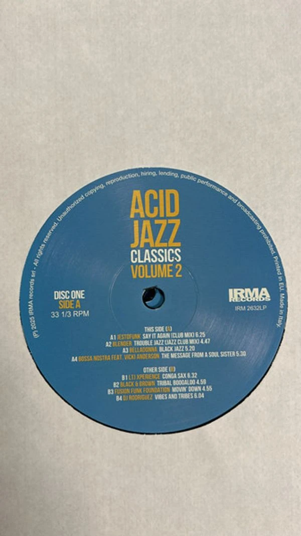 Виниловая пластинка V.A. ACID JAZZ CLASSICS VOLUME 2