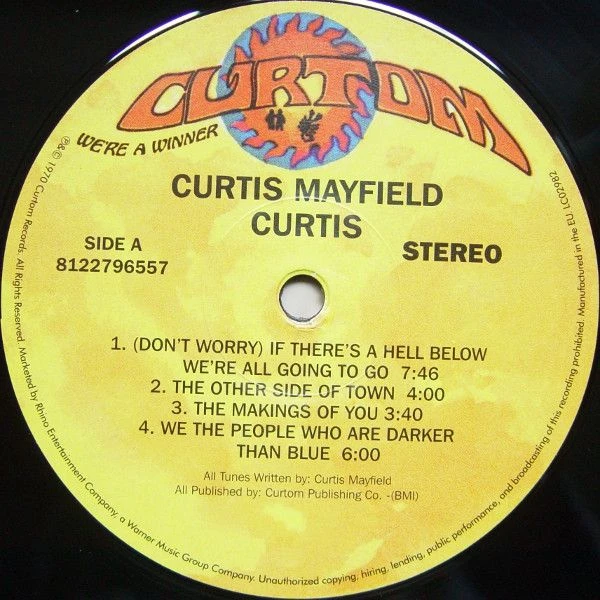 Виниловая пластинка CURTIS MAYFIELD CURTIS