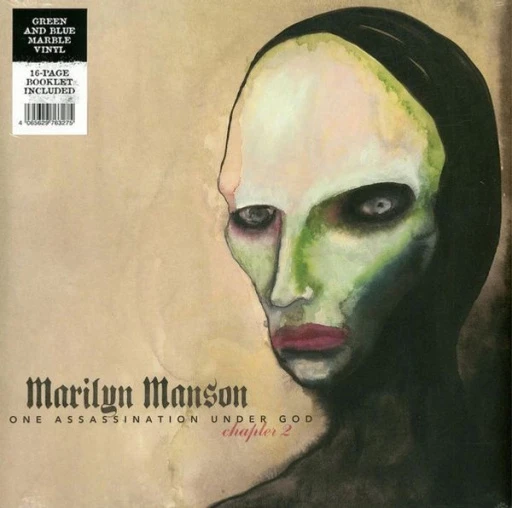 Виниловая пластинка MARILYN MANSON ONE ASSASSINATION UNDER GOD CHAPTER 2 GREEN/BLUE MARBLED VINYL EDITION
