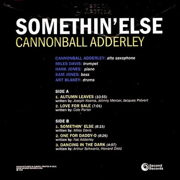 Виниловая пластинка CANNONBALL ADDERLEY SOMETHIN' ELSE BROWN YELLOW MARBLE VINYL