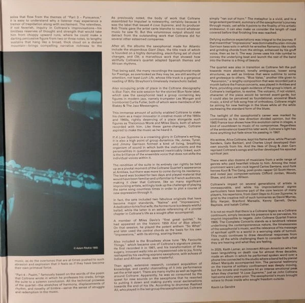 Виниловая пластинка JOHN COLTRANE QUARTET FRANCE 1965: THE COMPLETE CONCERTS RECORD