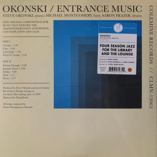 Виниловая пластинка OKONSKI ENTRANCE MUSIC ORANGE / BLACK SWIRL VINYL EDITION