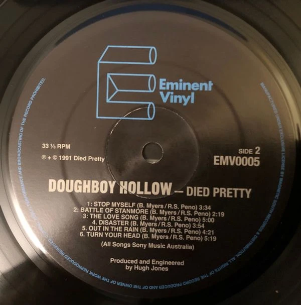 Виниловая пластинка DIED PRETTY DOUGHBOY HOLLOW