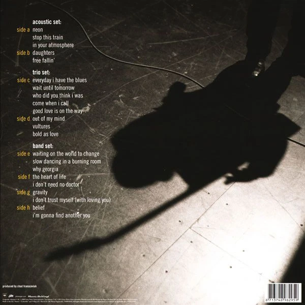 Виниловая пластинка JOHN MAYER WHERE THE LIGHT IS
