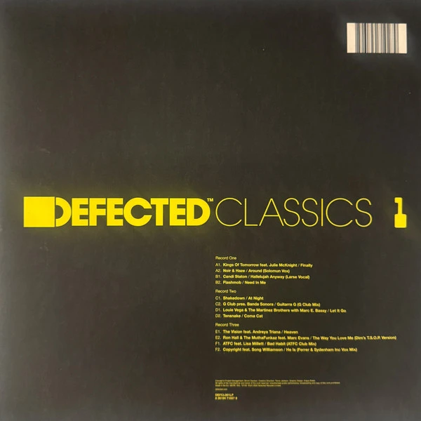 Виниловая пластинка VARIOUS DEFECTED CLASSICS 1