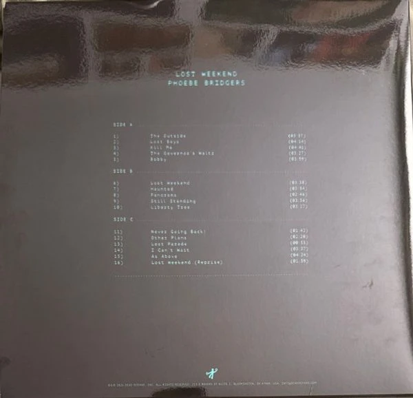Виниловая пластинка PHOEBE BRIDGERS LOST WEEKEND BLACK VINYL EDITION