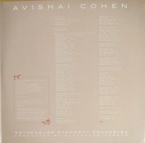 Виниловая пластинка AVISHAI COHEN TWO ROSES FEAT. GOTHENBURG SYMPHONY ORCHESTRA