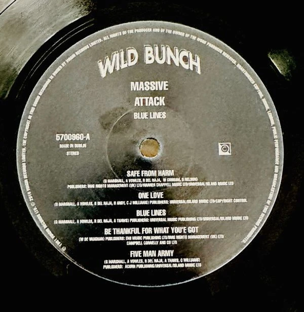 Виниловая пластинка MASSIVE ATTACK BLUE LINES