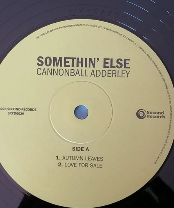 Виниловая пластинка CANNONBALL ADDERLEY SOMETHIN' ELSE