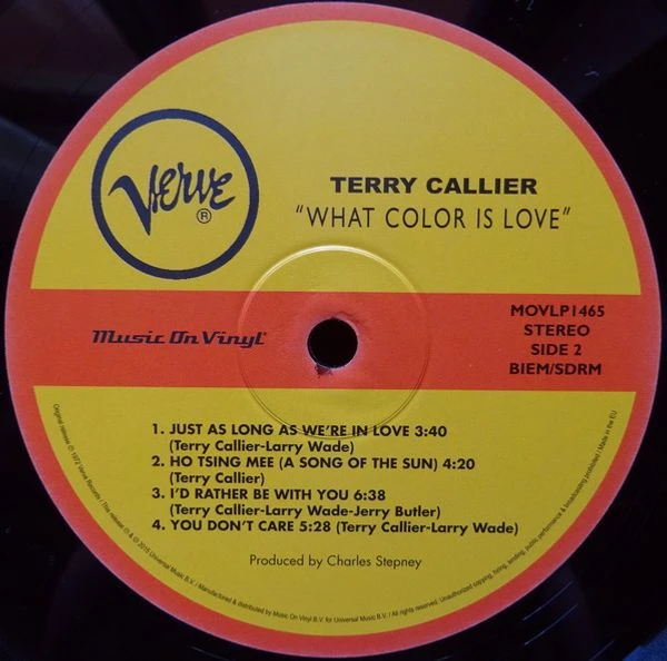 Виниловая пластинка TERRY CALLIER WHAT COLOR IS LOVE