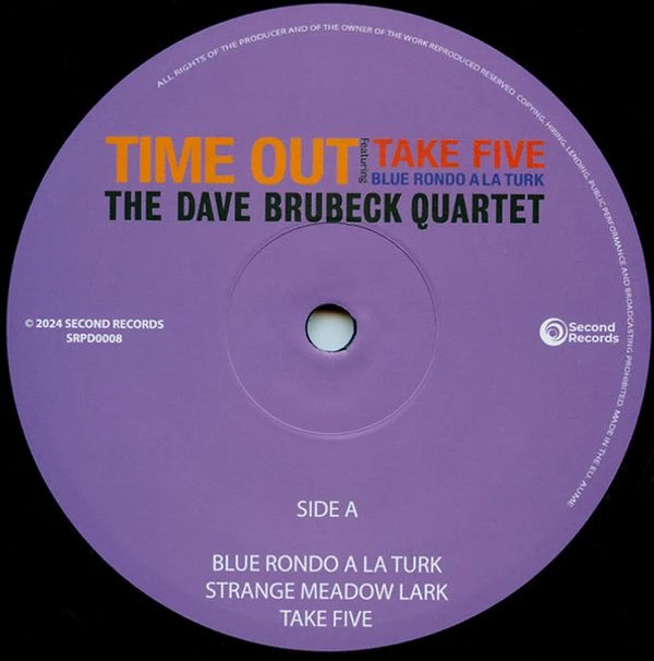 Виниловая пластинка THE DAVE BRUBECK QUARTET TIME OUT
