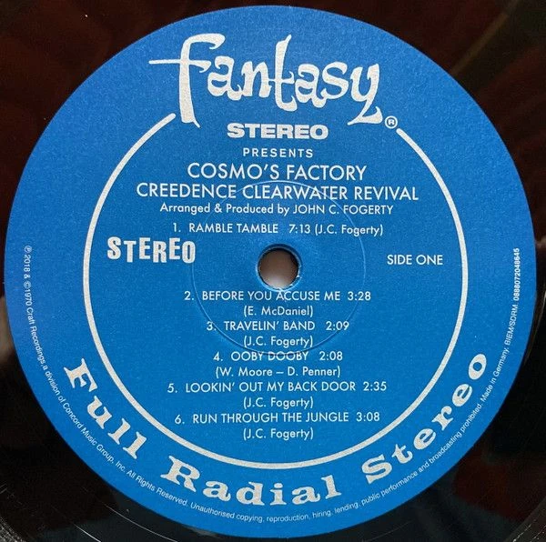 Виниловая пластинка CREEDENCE CLEARWATER REVIVAL COSMO'S FACTORY