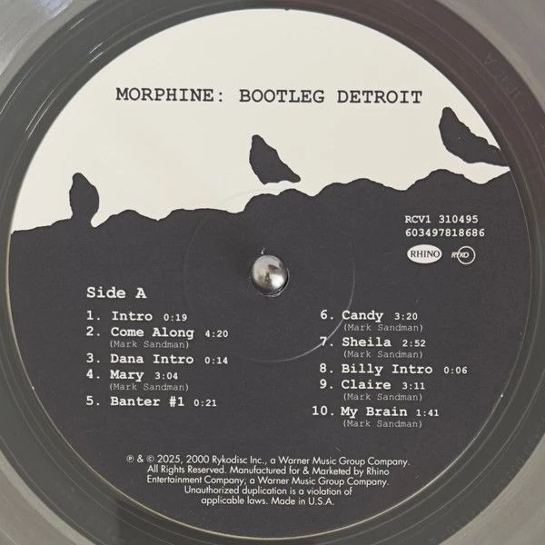 Виниловая пластинка MORPHINE BOOTLEG DETROIT RECORD STORE DAY 2025 COLORED VINYL EDITION