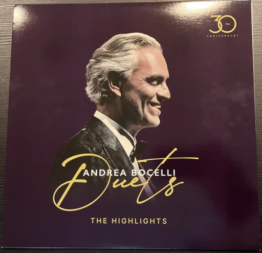 Виниловая пластинка ANDREA BOCELLI DUETS - 30TH ANNIVERSARY