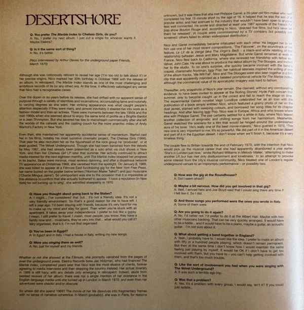 Виниловая пластинка NICO DESERTSHORE