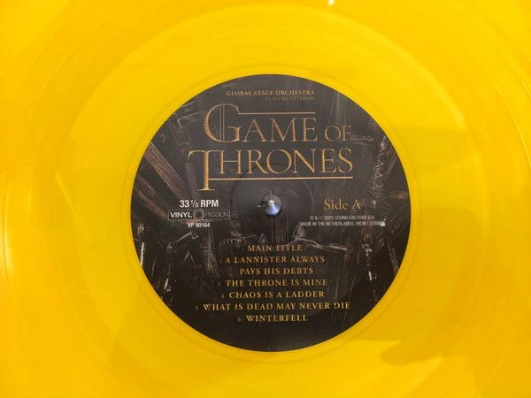 Виниловая пластинка GLOBAL STAGE ORCHESTRA PLAYS MUSIC FROM GAME OF THRONES
