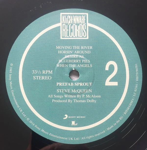Виниловая пластинка PREFAB SPROUT STEVE MCQUEEN
