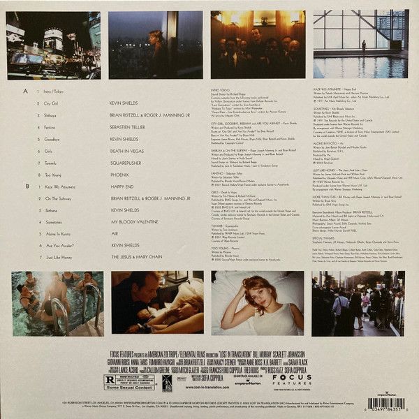 Виниловая пластинка VARIOUS OST LOST IN TRANSLATION