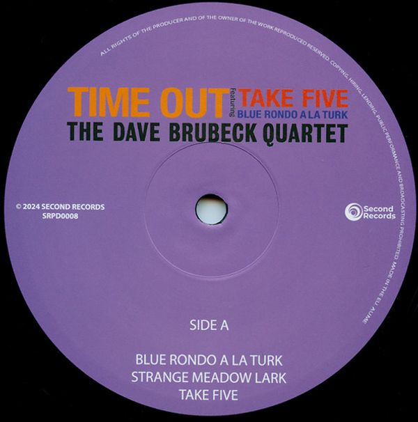 Виниловая пластинка THE DAVE BRUBECK QUARTET TIME OUT