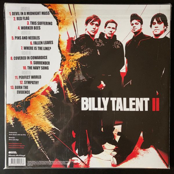 Виниловая пластинка BILLY TALENT BILLY TALENT II