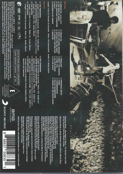 CD DEPECHE MODE — ONE NIGHT IN PARIS, THE EXCITER TOUR 2001“