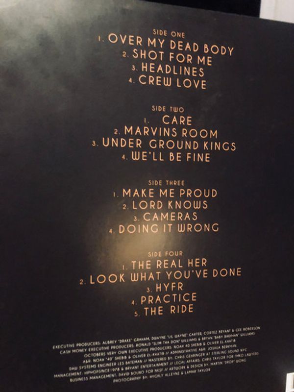 Виниловая пластинка DRAKE TAKE CARE