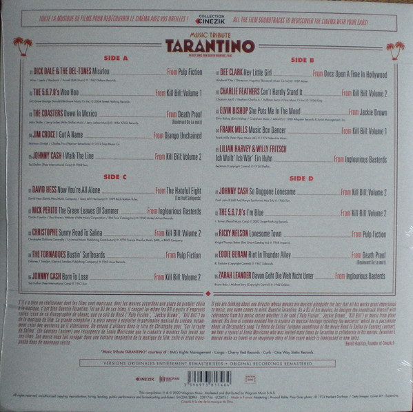 Виниловая пластинка VARIOUS COLLECTION CINEZIK: TARANTINO
