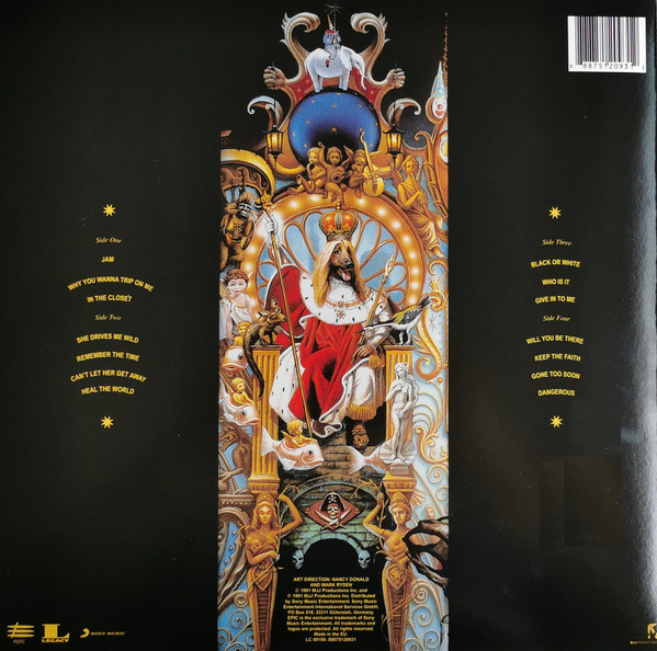 Виниловая пластинка MICHAEL JACKSON Dangerous