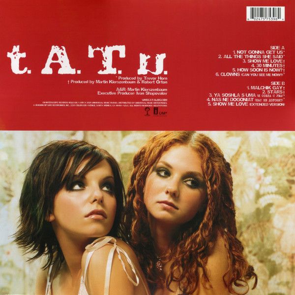 Виниловая пластинка T.A.T.U. 200 KMH IN THE WRONG LANE 