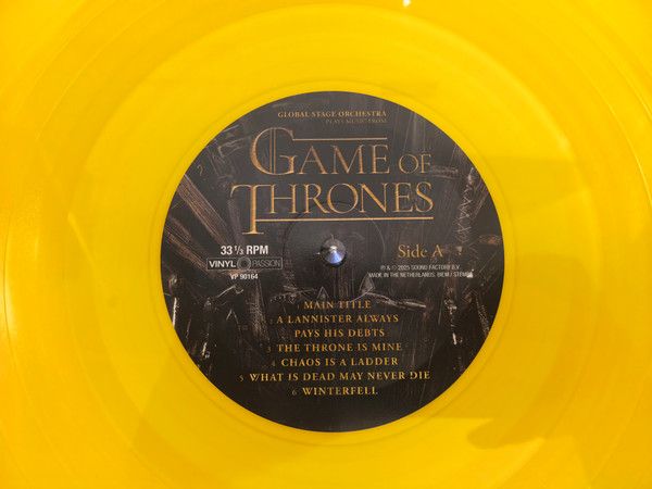 Виниловая пластинка GLOBAL STAGE ORCHESTRA PLAYS MUSIC FROM GAME OF THRONES