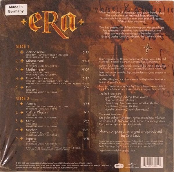 Виниловая пластинка ERA ERA LIMITED GOLD