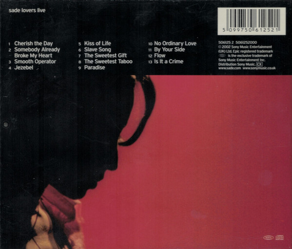 CD SADE — LOVERS LIVE