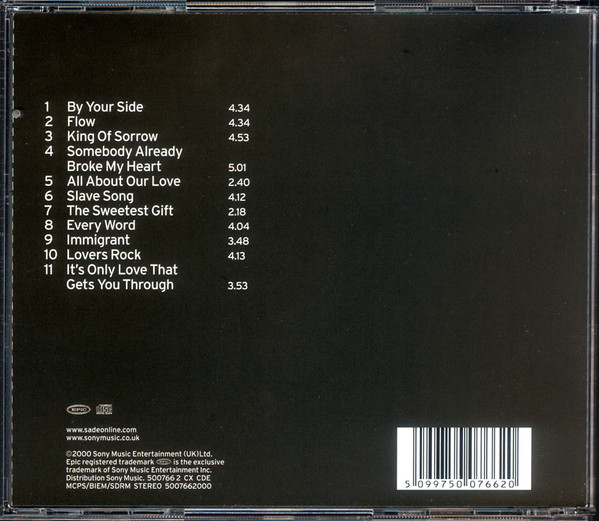 CD SADE — LOVERS ROCK