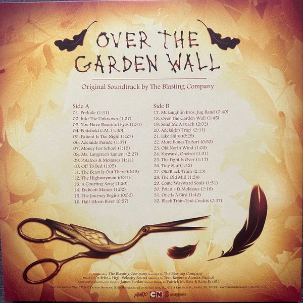 Виниловая пластинка THE BLASTING COMPANY OST OVER THE GARDEN WALL COPPER VINYL EDITION