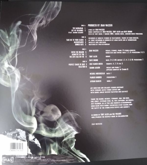 Виниловая пластинка JOAN AS POLICE WOMAN, TONY ALLEN & DAVE OKUMU THE SOLUTION IS RESTLESS