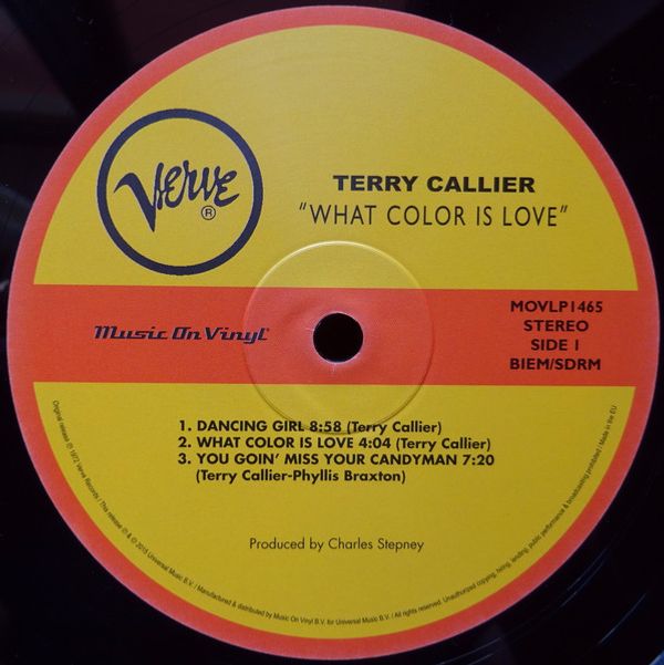 Виниловая пластинка TERRY CALLIER WHAT COLOR IS LOVE