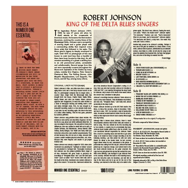 Виниловая пластинка ROBERT JOHNSON KING OF THE DELTA BLUES SINGERS