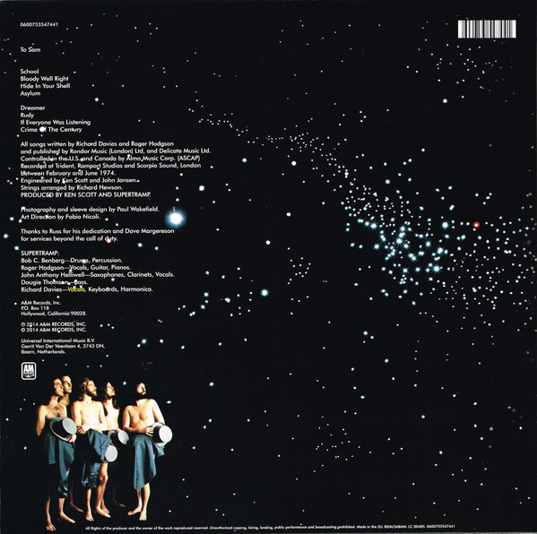 Виниловая пластинка SUPERTRAMP CRIME OF THE CENTURY