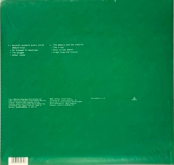 Виниловая пластинка PET SHOP BOYS A MAN FROM THE FUTURE