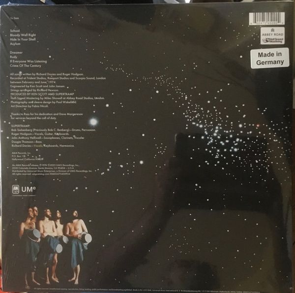 Виниловая пластинка SUPERTRAMP CRIME OF THE CENTURY
